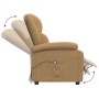 Sillón de masaje eléctrico terciopelo marrón | Foro24.es | Tu tienda online para hogar, jardín y más Foro24.es