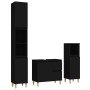 Set de muebles de baño 3 piezas madera contrachapada negro by , Bathroom furniture - Ref: Foro24-3185536, Price: 186,24 €, Di...