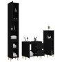 Set de muebles de baño 3 piezas madera contrachapada negro by , Bathroom furniture - Ref: Foro24-3185536, Price: 186,24 €, Di...