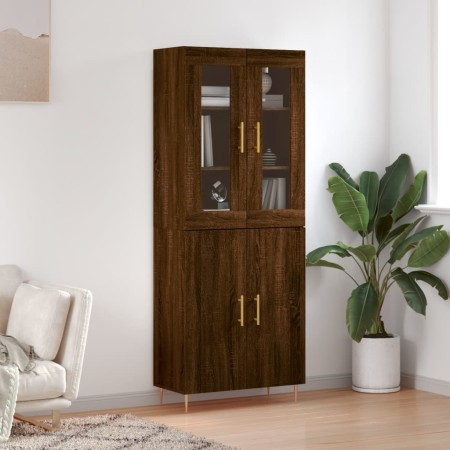 Aparador alto madera contrachapada marrón roble 69,5x34x180 cm von , Sideboards - Ref: Foro24-3198208, Preis: 168,72 €, Rabat...