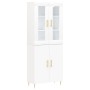 Aparador alto madera contrachapada blanco 69,5x34x180 cm von , Sideboards - Ref: Foro24-3198201, Preis: 166,00 €, Rabatt: %