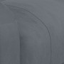 Sillón reclinable de terciopelo gris oscuro