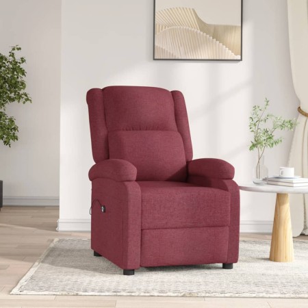 Sillón reclinable eléctrico tela rojo tinto | Foro24.es | Tu tienda online para hogar, jardín y más Foro24.es