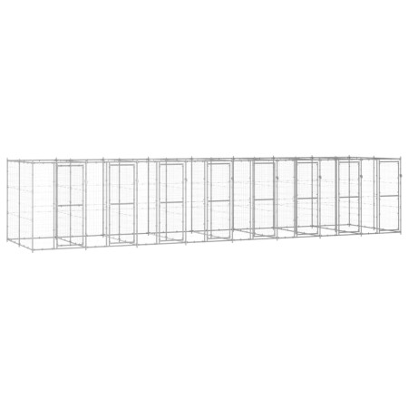 Außenzwinger aus verzinktem Stahl, 19,36 m² von vidaXL, Hundehütten und Zäune - Ref: Foro24-3082288, Preis: 1,00 €, Rabatt: %