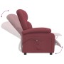 Sillón reclinable eléctrico tela rojo tinto | Foro24.es | Tu tienda online para hogar, jardín y más Foro24.es
