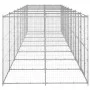 Perrera de exterior de acero galvanizado 19,36 m² de vidaXL, Casetas y cercados para perros - Ref: Foro24-3082288, Precio: 1,...