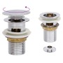 Desagüe de empuje función desbordamiento cromado 6,4x6,4x9,1 cm by , Faucets - Ref: Foro24-149055, Price: 14,28 €, Discount: %