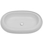 Lavabo de baño ovalado con grifo mezclador cerámica blanco von , Sinkt - Ref: Foro24-275496, Preis: 119,75 €, Rabatt: %