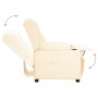 Sillón reclinable de cuero sintético crema | Foro24.es | Tu tienda online para hogar, jardín y más Foro24.es