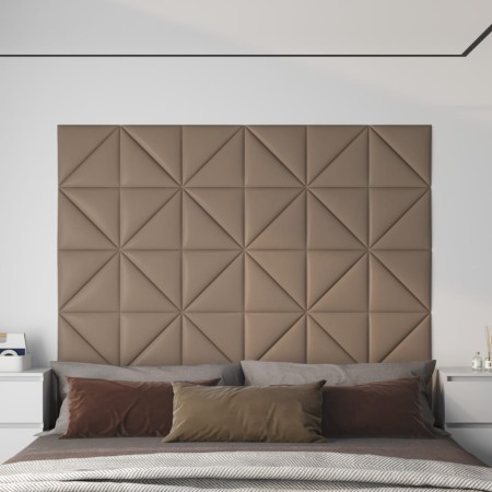 Paneles pared 12 uds cuero sintético capuchino 30x30 cm 0,54 m² | Foro24.es | Tu tienda online para hogar, jardín y más Foro24.es