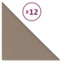 Paneles pared 12 uds cuero sintético capuchino 30x30 cm 0,54 m² | Foro24.es | Tu tienda online para hogar, jardín y más Foro24.es