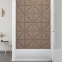 Paneles pared 12 uds cuero sintético capuchino 30x30 cm 0,54 m² | Foro24.es | Tu tienda online para hogar, jardín y más Foro24.es