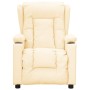 Sillón de masaje de cuero sintético crema | Foro24.es | Tu tienda online para hogar, jardín y más Foro24.es