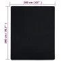 Fitted sheet in black cotton jersey 160x200 cm by vidaXL, Bed sheets - Ref: Foro24-136216, Price: 17,53 €, Discount: %