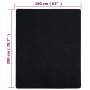 Sábana bajera jersey algodón negro 160x200 cm de vidaXL, Sábanas - Ref: Foro24-136216, Precio: 16,43 €, Descuento: %