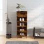 Mueble zapatero madera contrachapada roble ahumado 40x36x105 cm by , Shoe racks and shoe organizers - Ref: Foro24-831465, Pri...