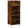 Mueble zapatero madera contrachapada roble ahumado 40x36x105 cm by , Shoe racks and shoe organizers - Ref: Foro24-831465, Pri...