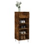 Mueble zapatero madera contrachapada roble ahumado 40x36x105 cm by , Shoe racks and shoe organizers - Ref: Foro24-831465, Pri...