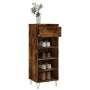 Mueble zapatero madera contrachapada roble ahumado 40x36x105 cm by , Shoe racks and shoe organizers - Ref: Foro24-831465, Pri...