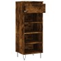 Mueble zapatero madera contrachapada roble ahumado 40x36x105 cm by , Shoe racks and shoe organizers - Ref: Foro24-831465, Pri...