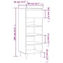 Mueble zapatero madera contrachapada roble ahumado 40x36x105 cm by , Shoe racks and shoe organizers - Ref: Foro24-831465, Pri...