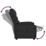 Sillón reclinable eléctrico de cuero sintético negro by , Armchairs - Ref: Foro24-3073670, Price: 238,39 €, Discount: %