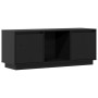 Mueble para TV de madera maciza de pino negro 110,5x35x44 cm by , TV Furniture - Ref: Foro24-814343, Price: 80,34 €, Discount: %