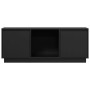 Mueble para TV de madera maciza de pino negro 110,5x35x44 cm by , TV Furniture - Ref: Foro24-814343, Price: 80,34 €, Discount: %