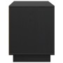 Mueble para TV de madera maciza de pino negro 110,5x35x44 cm by , TV Furniture - Ref: Foro24-814343, Price: 80,34 €, Discount: %