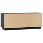 Mueble para TV de madera maciza de pino negro 110,5x35x44 cm by , TV Furniture - Ref: Foro24-814343, Price: 80,34 €, Discount: %