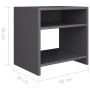 Mesitas de noche 2 uds madera contrachapada gris 40x30x40 cm by , Nightstands - Ref: Foro24-800014, Price: 44,39 €, Discount: %