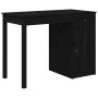 Escritorio de madera maciza de pino negro 100x50x75 cm by , Desks - Ref: Foro24-814633, Price: 121,57 €, Discount: %