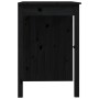 Escritorio de madera maciza de pino negro 100x50x75 cm by , Desks - Ref: Foro24-814633, Price: 121,57 €, Discount: %