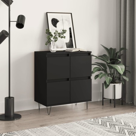 Aparador de madera contrachapada negro 60x35x70 cm by , Sideboards - Ref: Foro24-831213, Price: 67,99 €, Discount: %