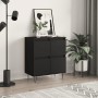 Aparador de madera contrachapada negro 60x35x70 cm by , Sideboards - Ref: Foro24-831213, Price: 67,99 €, Discount: %