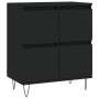 Aparador de madera contrachapada negro 60x35x70 cm by , Sideboards - Ref: Foro24-831213, Price: 67,99 €, Discount: %