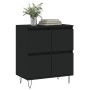 Aparador de madera contrachapada negro 60x35x70 cm by , Sideboards - Ref: Foro24-831213, Price: 67,99 €, Discount: %