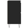 Aparador de madera contrachapada negro 60x35x70 cm by , Sideboards - Ref: Foro24-831213, Price: 67,99 €, Discount: %