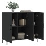 Aparador de madera de ingeniería negro 90x34x80 cm by , Sideboards - Ref: Foro24-828109, Price: 104,87 €, Discount: %