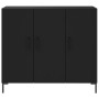 Aparador de madera de ingeniería negro 90x34x80 cm de , Aparadores - Ref: Foro24-828109, Precio: 108,25 €