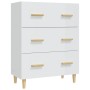 Aparador de madera contrachapada blanco brillante 70x34x90 cm | Foro24.es | Tu tienda online para hogar, jardín y más Foro24.es