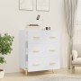 Aparador de madera contrachapada blanco brillante 70x34x90 cm | Foro24.es | Tu tienda online para hogar, jardín y más Foro24.es