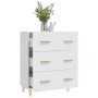 Aparador de madera contrachapada blanco brillante 70x34x90 cm | Foro24.es | Tu tienda online para hogar, jardín y más Foro24.es