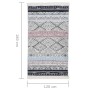 Alfombra de algodón rosa y aguamarina 120x180 cm by , Rugs - Ref: Foro24-340102, Price: 32,48 €, Discount: %