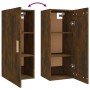 Armario de pared madera contrachapada roble ahumado 35x34x90 cm | Foro24.es | Tu tienda online para hogar, jardín y más Foro24.es