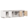 Mueble de TV madera maciza de pino blanco 156x37x45 cm by , TV Furniture - Ref: Foro24-814395, Price: 143,12 €, Discount: %