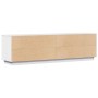 Mueble de TV madera maciza de pino blanco 156x37x45 cm by , TV Furniture - Ref: Foro24-814395, Price: 143,12 €, Discount: %