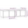 Mueble de TV madera maciza de pino blanco 156x37x45 cm by , TV Furniture - Ref: Foro24-814395, Price: 143,12 €, Discount: %