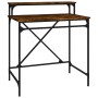 Escritorio de hierro y contrachapada roble ahumado 80x50x90 cm | Foro24.es | Tu tienda online para hogar, jardín y más Foro24.es