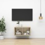 Mueble de pared para TV madera contrachapada roble 37x37x72 cm by , TV Furniture - Ref: Foro24-805474, Price: 37,49 €, Discou...